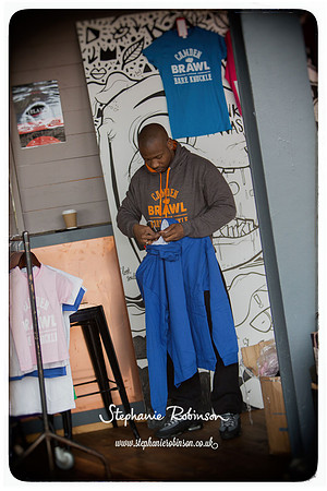 Men wearing Camden Brawl hoody