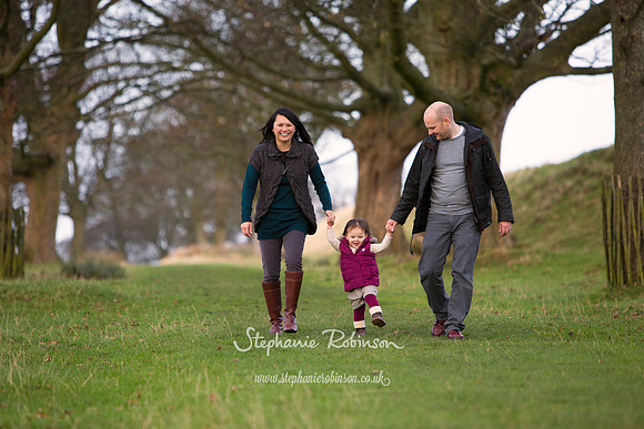 Family in Lyme Park