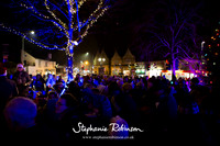 Crowd at the Disley Tree Lighting 2016
