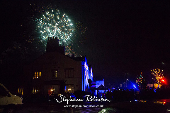 Fireworks at the Rams Head Disley