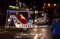 Santa arrives in Disley